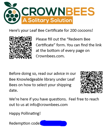 Chalet Bee House Complete Kit with Bee Certificate