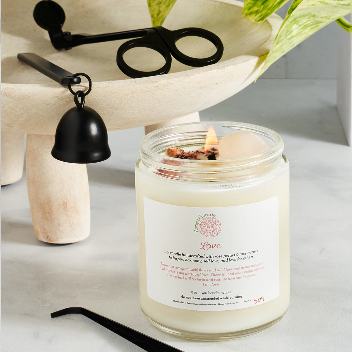 Love Crystal Candle