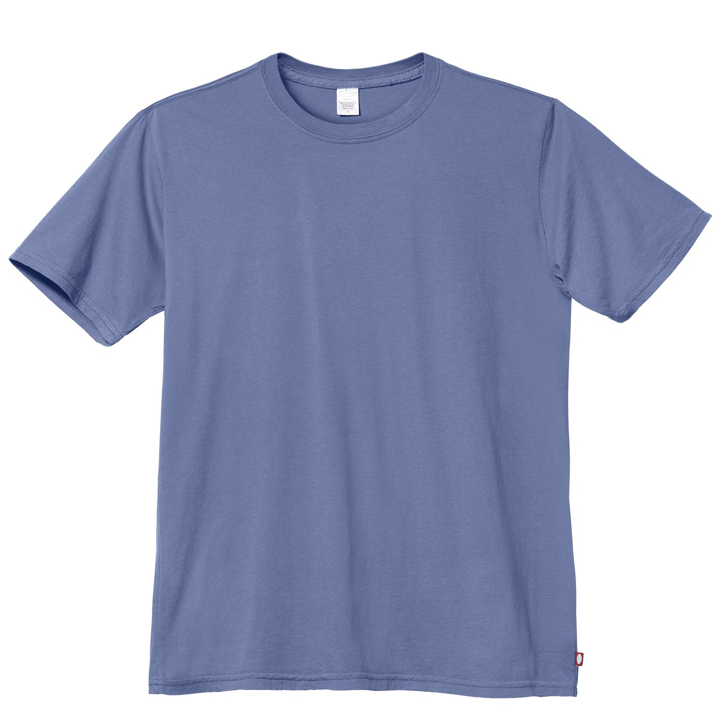 Men's Soft 100% Organic Cotton Short Sleeve Crew Tee | Denim Blue