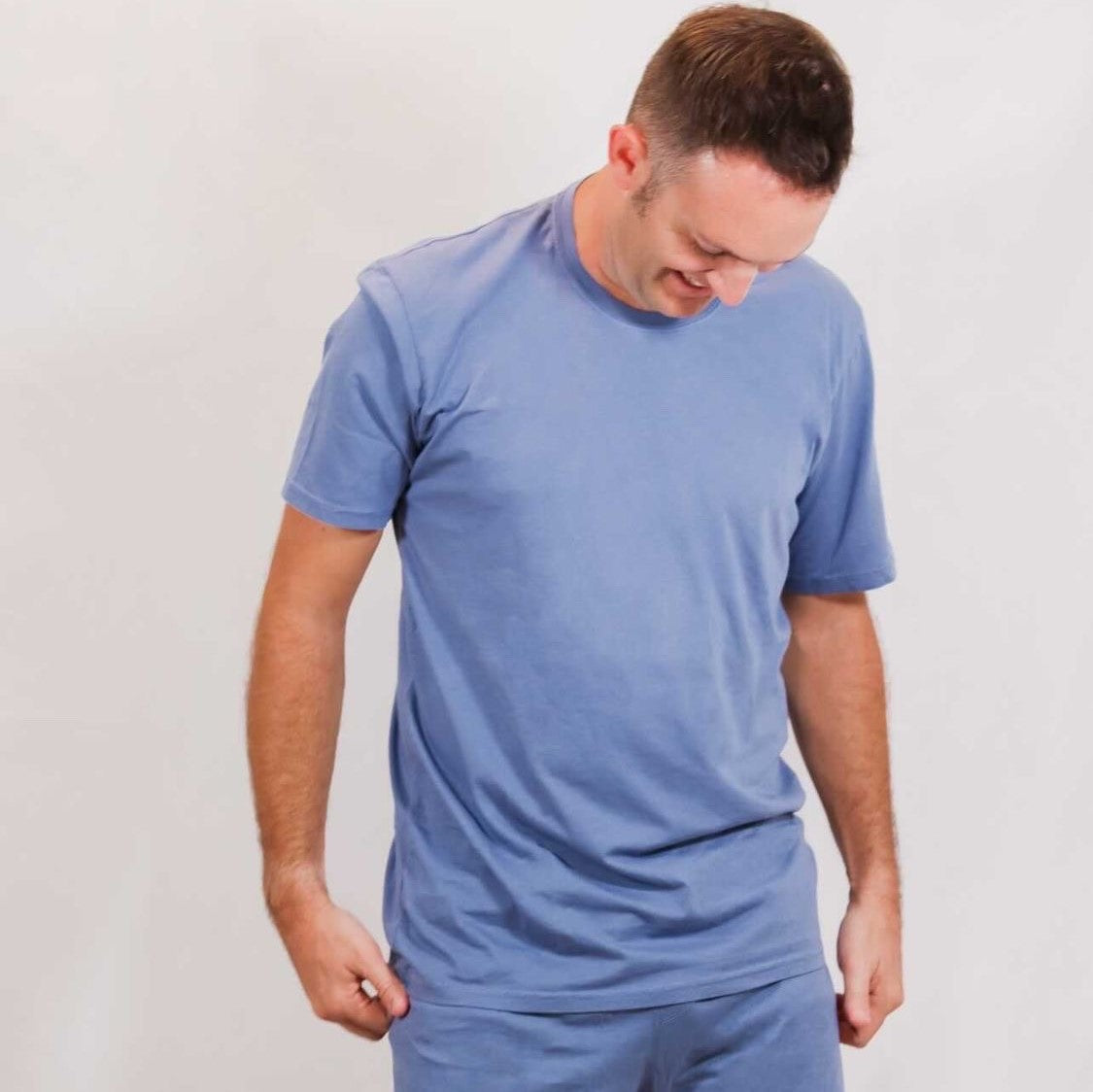 Men's Soft 100% Organic Cotton Short Sleeve Crew Tee | Midnight