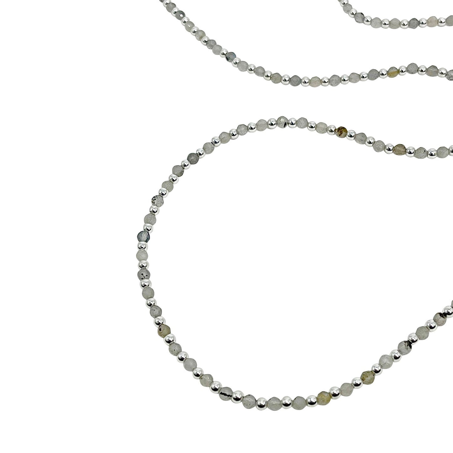 Labradorite & Hematite Wrap Necklace