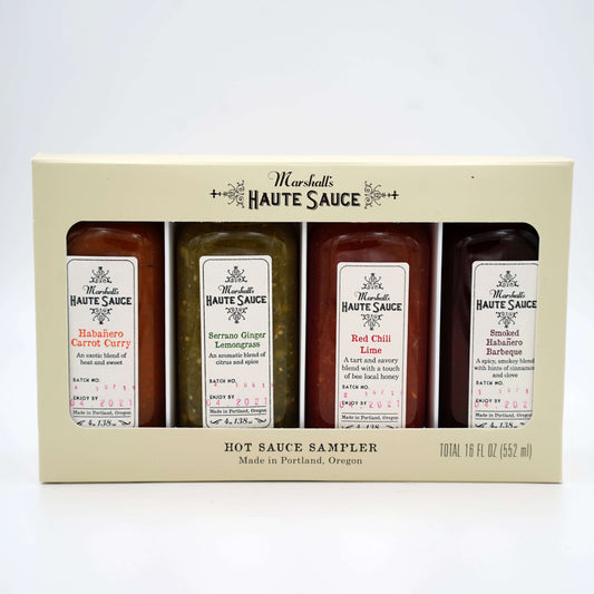 A Hot Sauce Gift Set- Marshall's Haute Sauce- Cooking Gifts For Men and Women