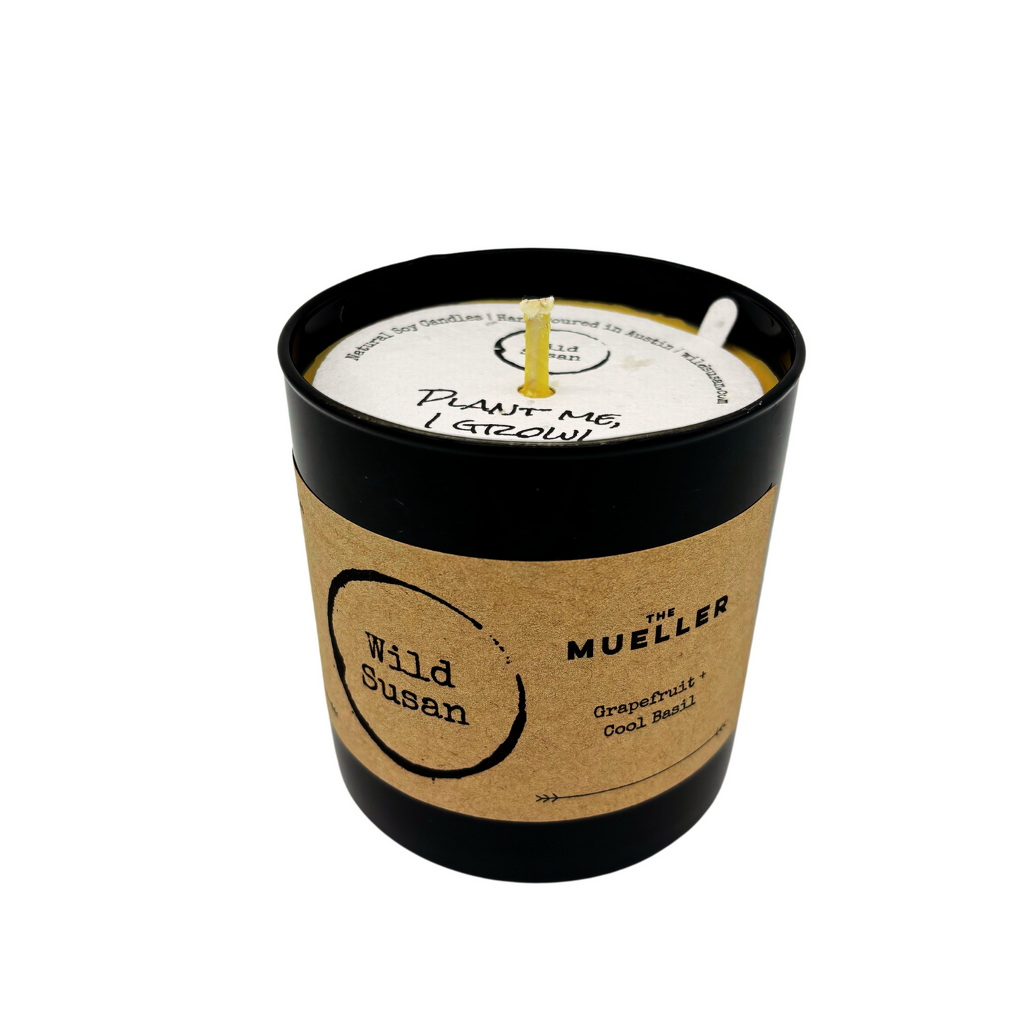 Mueller [Grapefruit + Cool Basil] Soy Candle