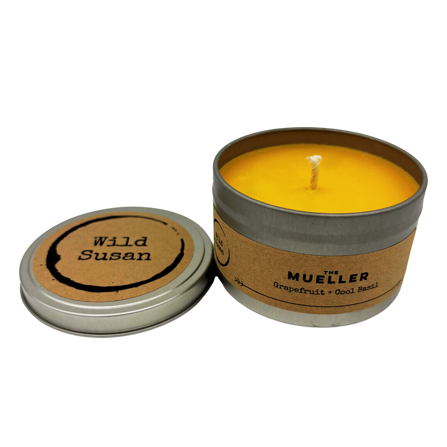 Mueller [Grapefruit + Cool Basil] Soy Candle