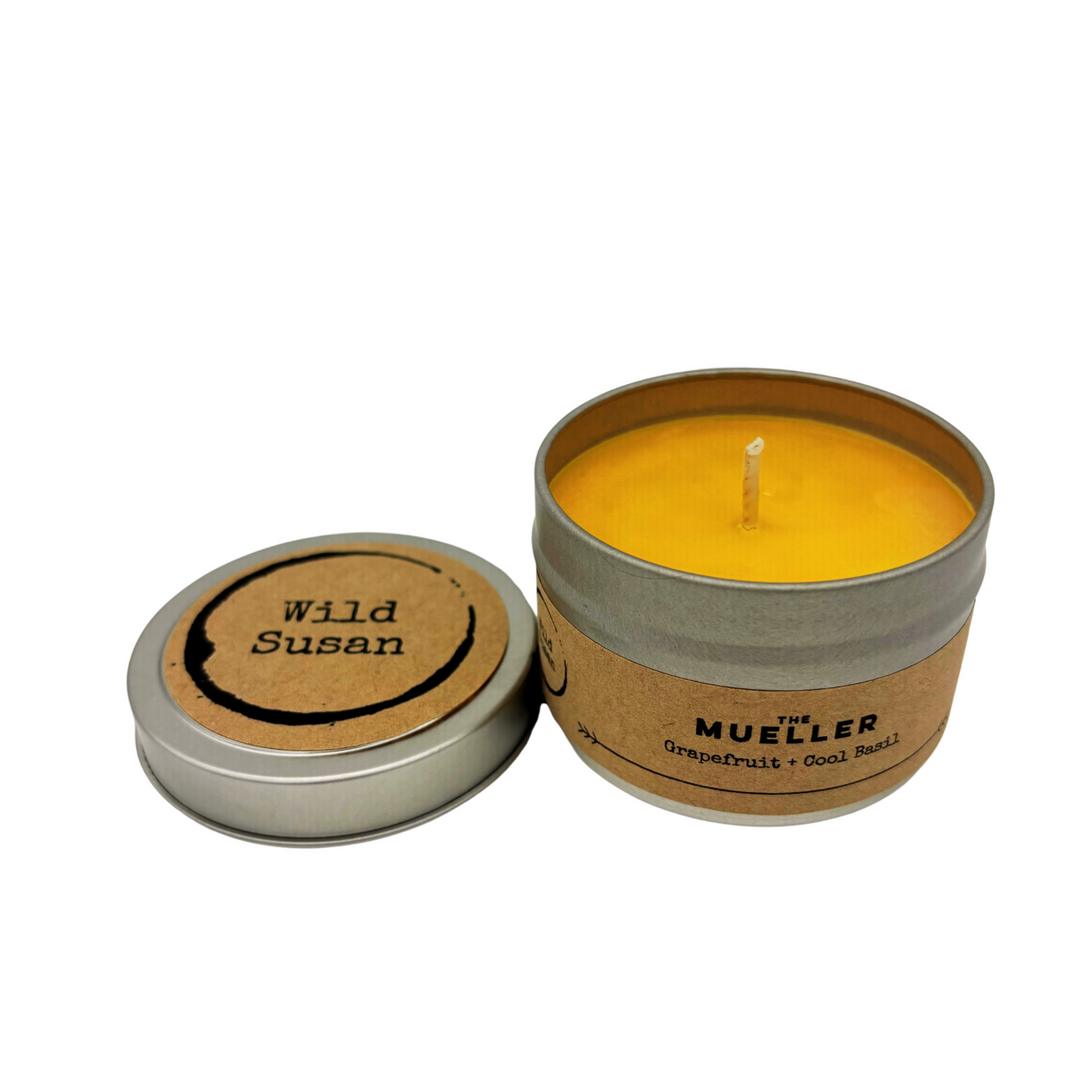 Mueller [Grapefruit + Cool Basil] Soy Candle