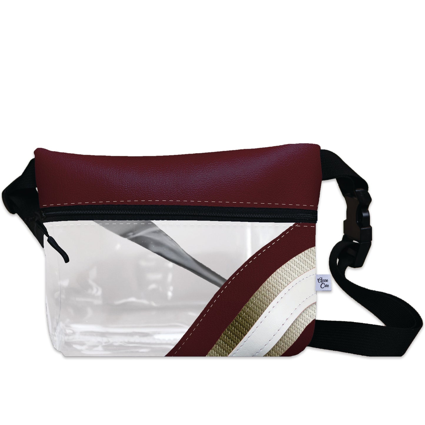 Collegiate Football Stadium Clear Stripe Game Day Fanny Pack