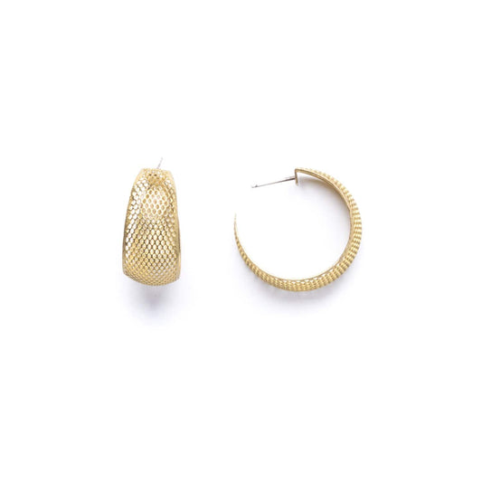 Mesh Hoop Earrings