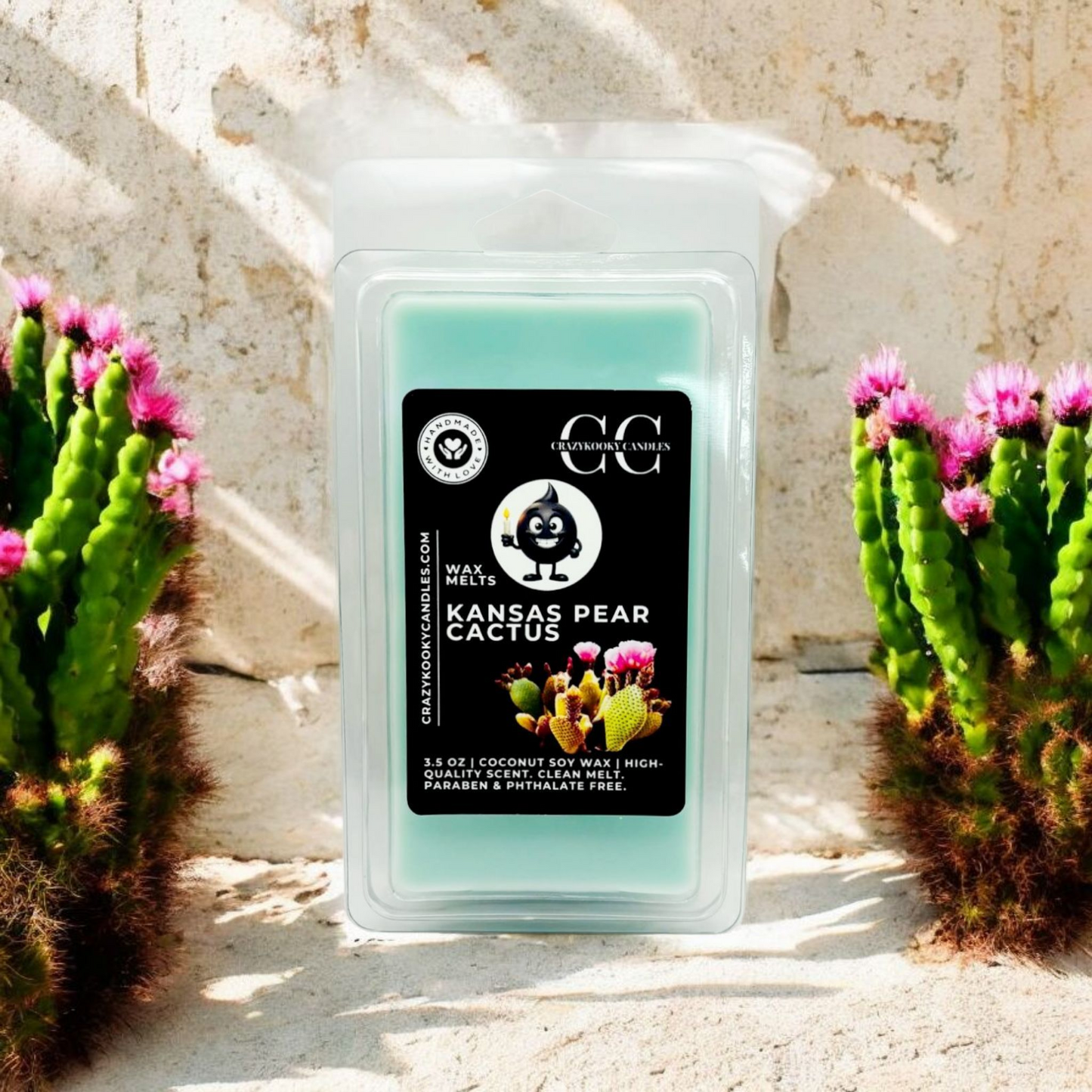 KANSAS PEAR CACTUS - Wax Melts, Scented Coconut Soy, 3.5oz