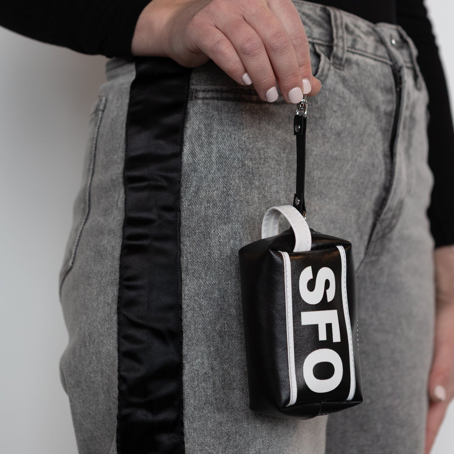 City Abbreviation Mini Bag Keychain Purse Charm