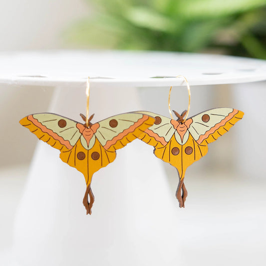 70s Moth Hoops