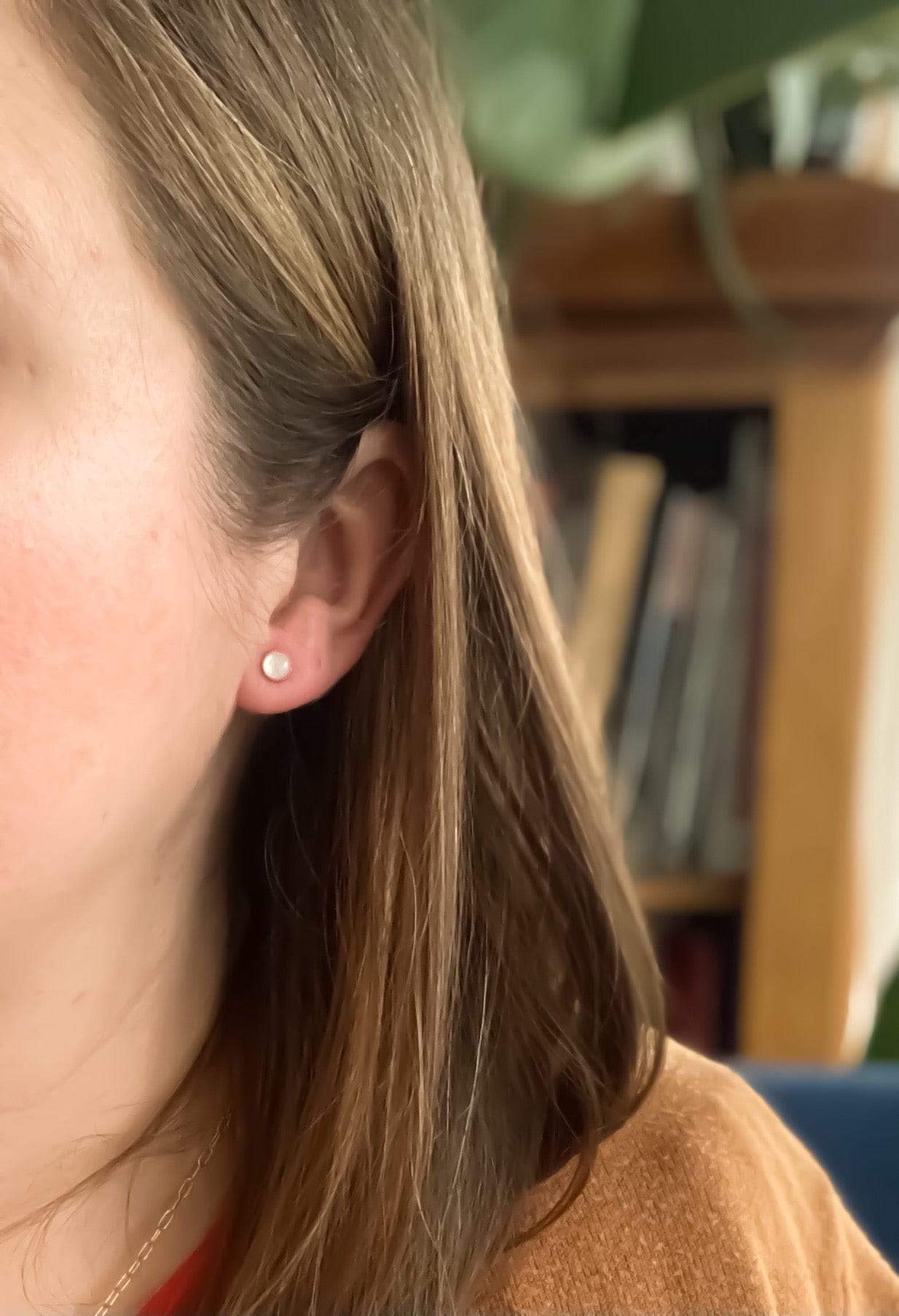 Mother of Pearl Stud Earrings