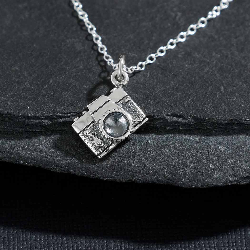 Sterling Silver Vintage Camera Necklace – Photographer Gift