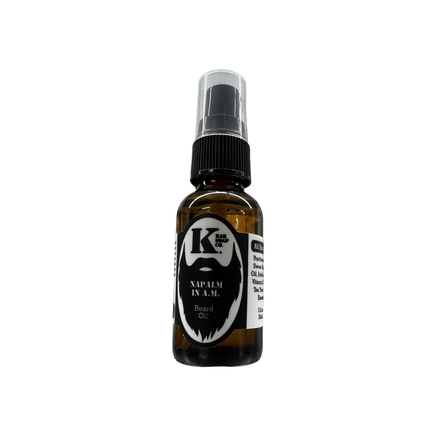 Napalm in A.M. Premium Beard Oil (Earthy, Turmeric, Walnut, Citrus)