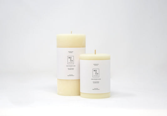 Natural White | Beeswax Pillar Candle