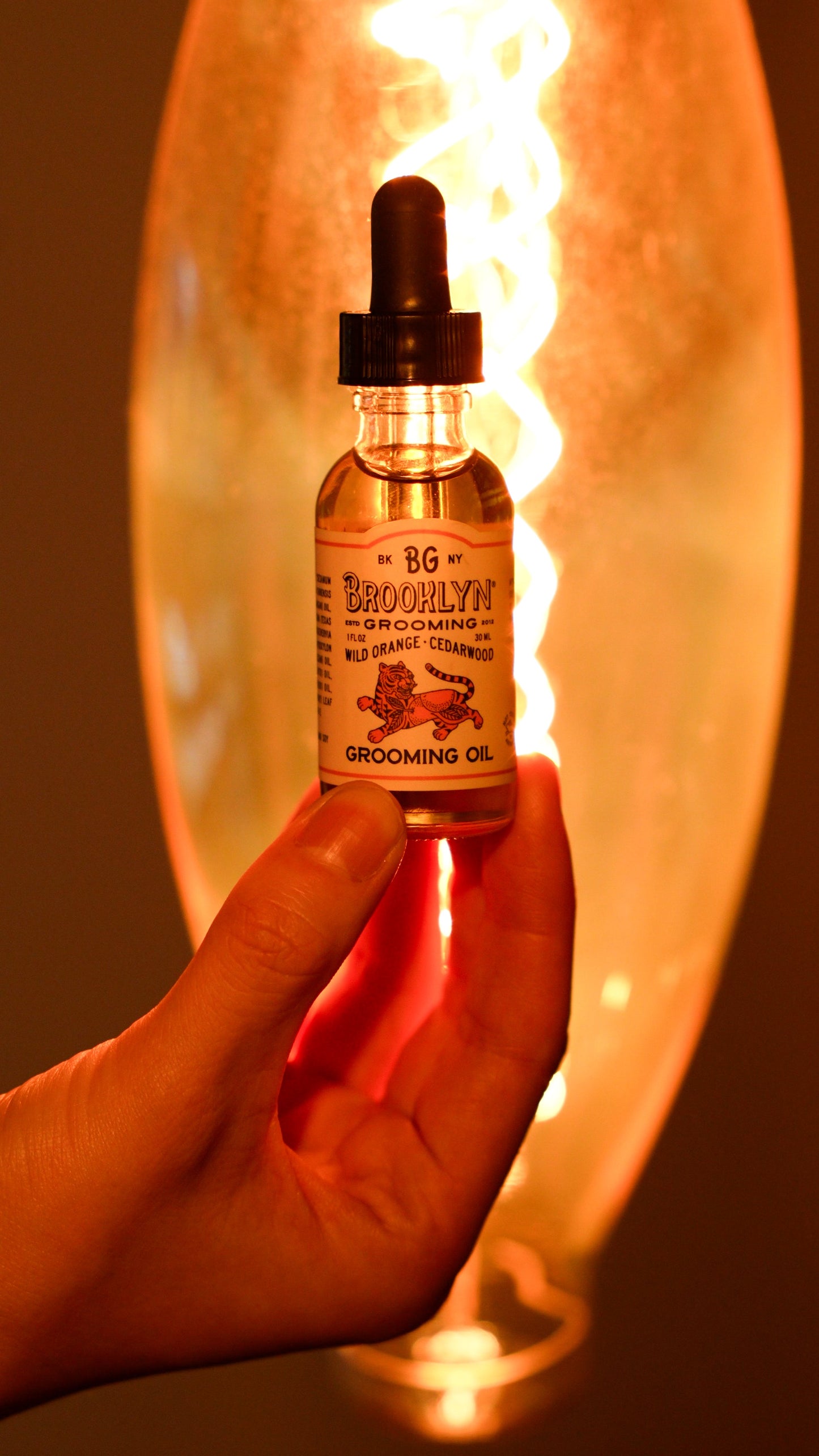 Wild orange and Cedar wood grooming oil
