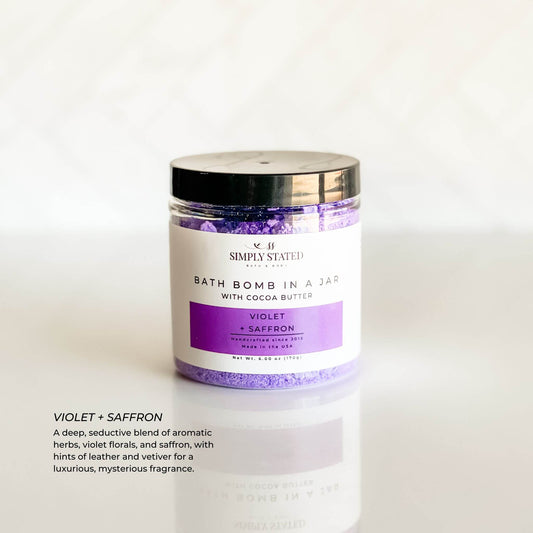 Violet + Saffron Bath Bomb Powder | Limited Batch