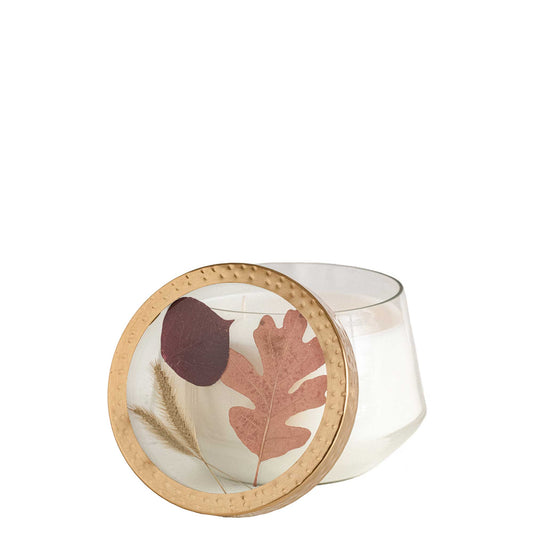 Signature Pressed Floral Candle - Harvest Pumpkin