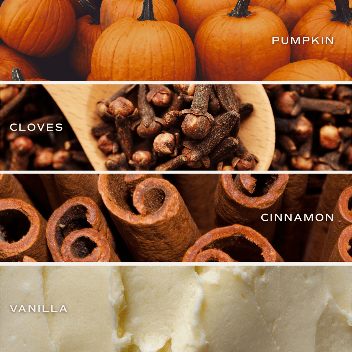 Pumpkin Spice Soy Candle - Patterned 9 oz - Clear Jar