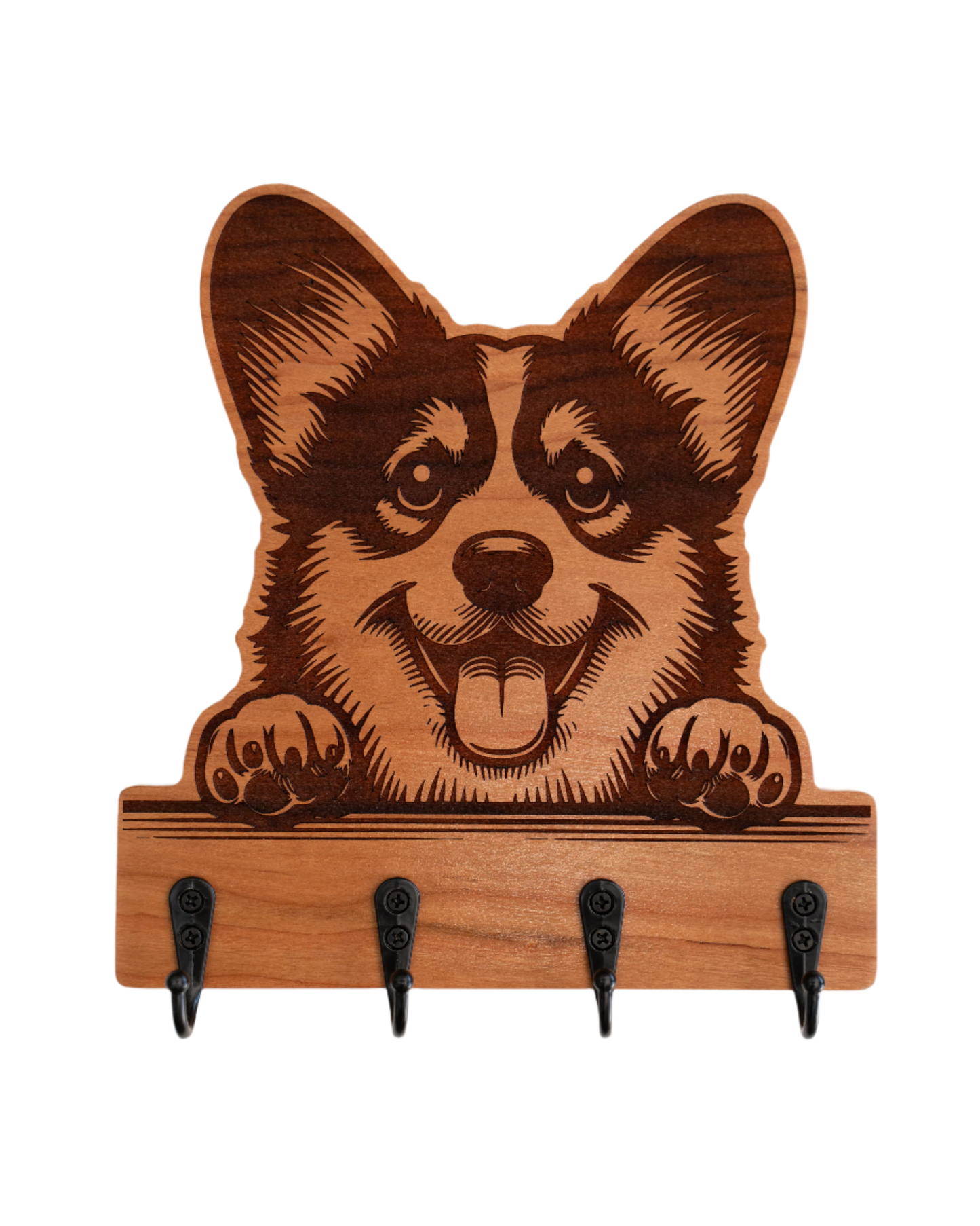 Peeking Pembroke Corgi 01 Wall Hanger