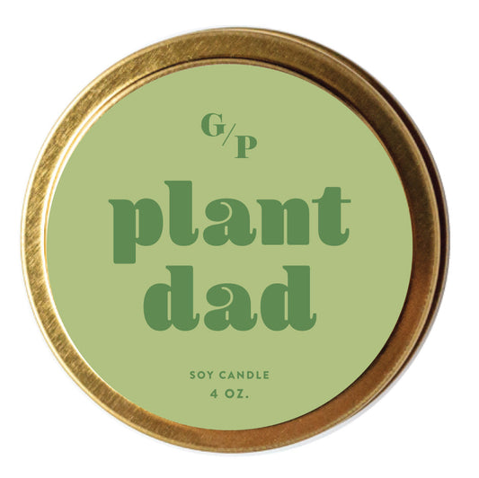 Plant Dad 4 oz. Candle Tin