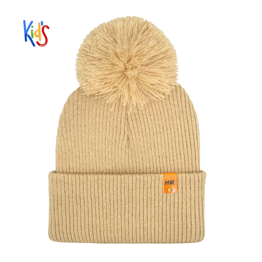 Haakwear Traditional Pom Pom Kids Knit Beanie
