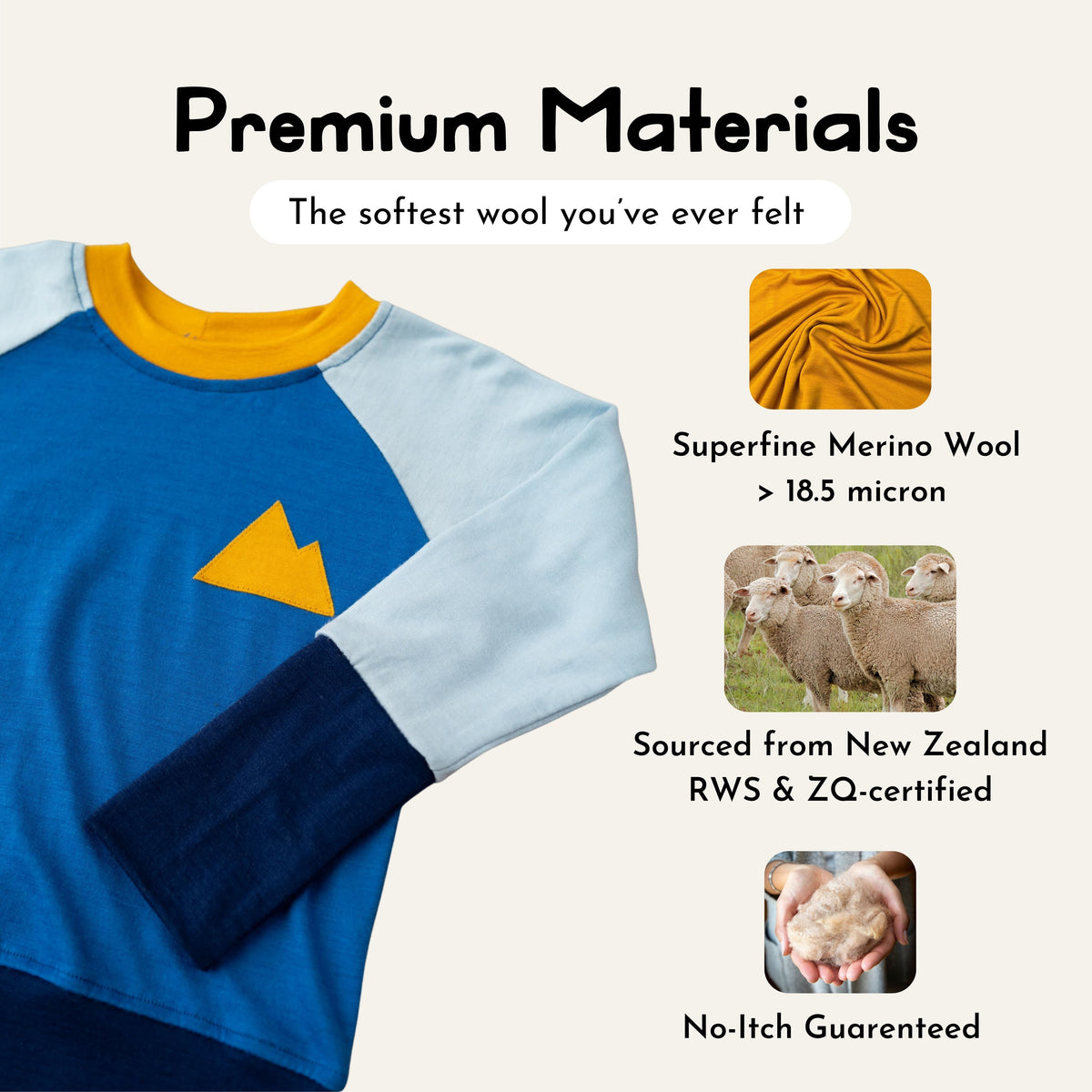 Big Kid Explorer Merino Crew Top