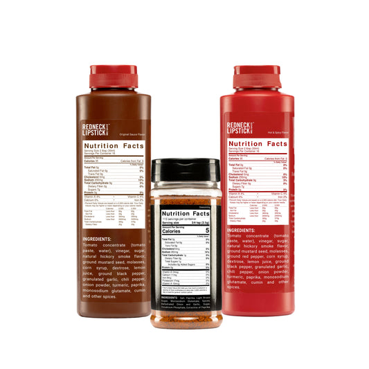 Variety Pack: Original Sauce, Hot & Spicy Sauce & Seasoning