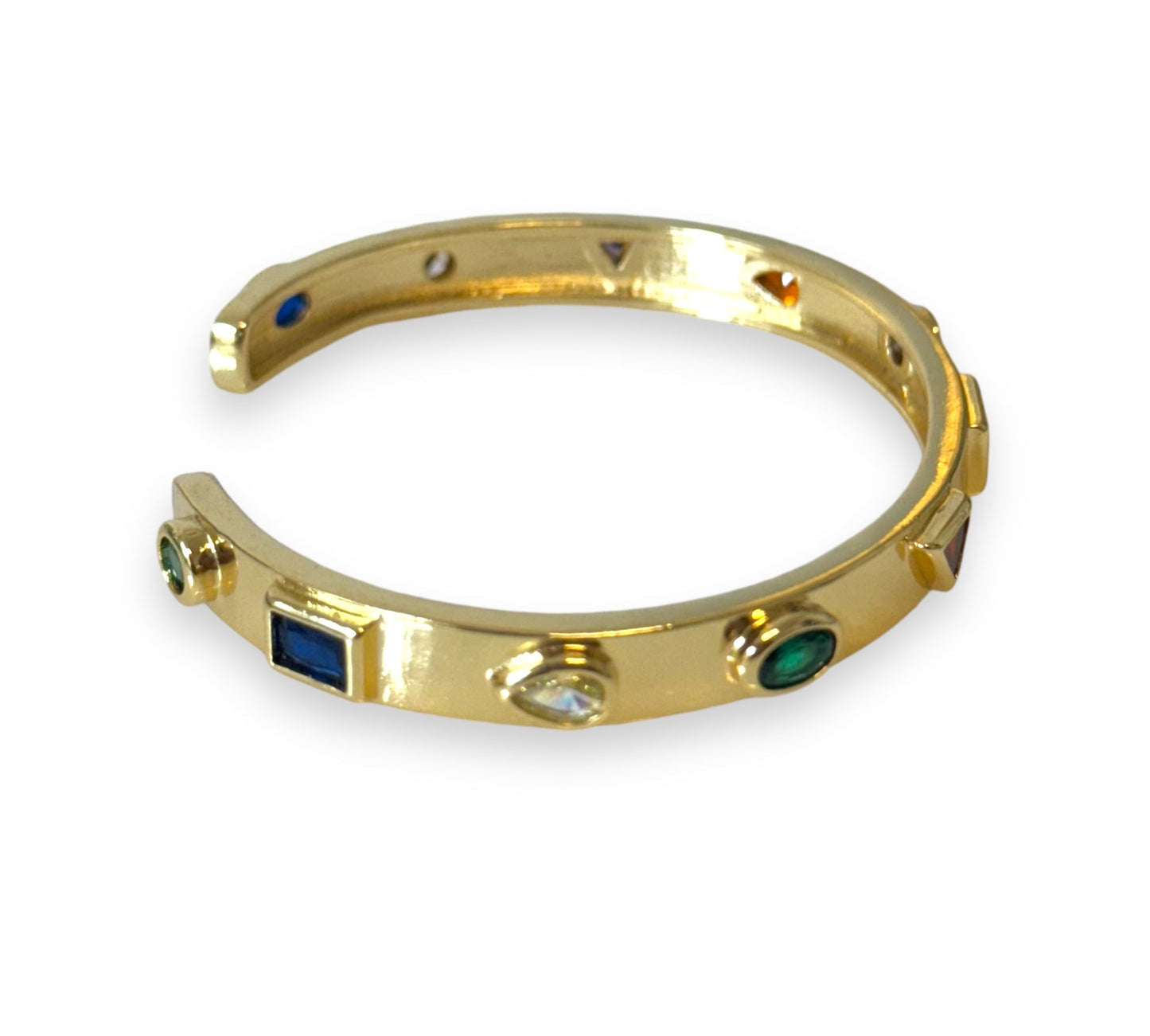 Rainbow Gold Zirconia Bangle