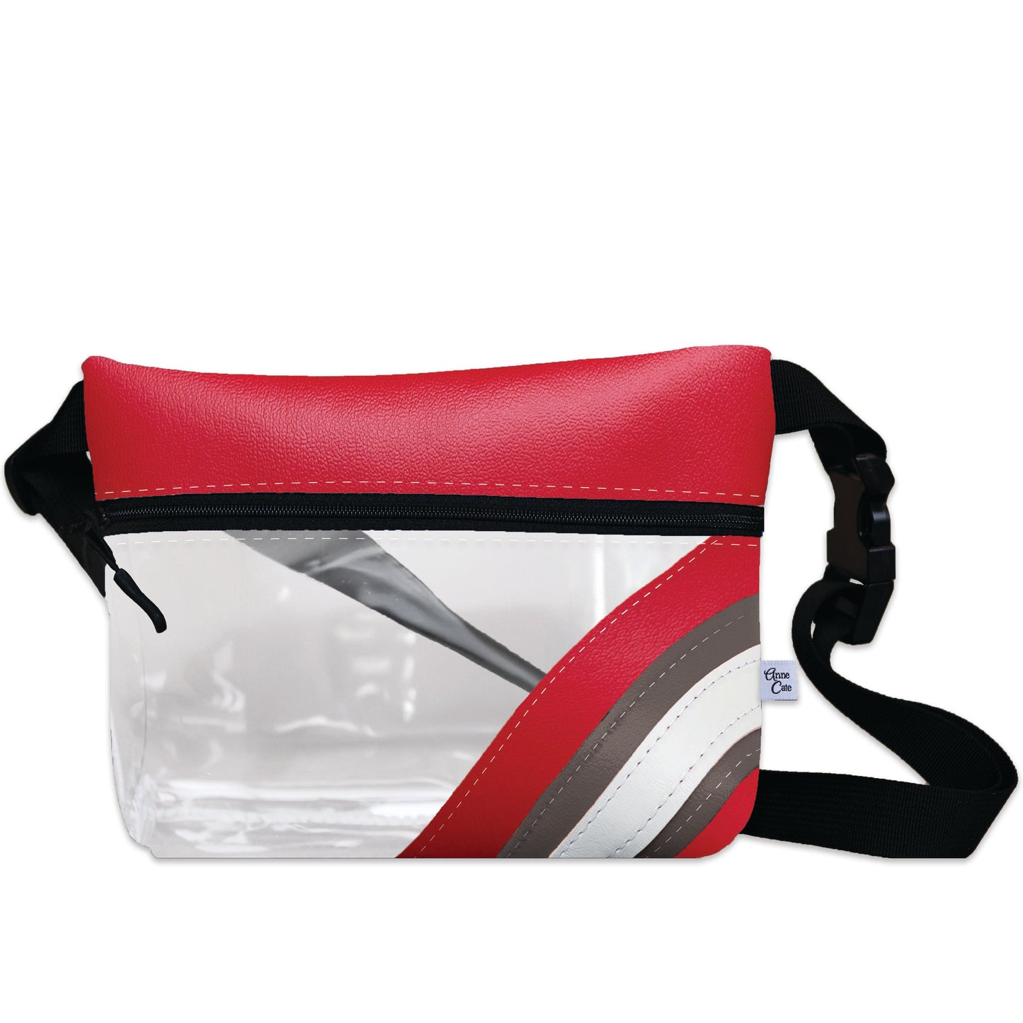 Collegiate Football Stadium Clear Stripe Game Day Fanny Pack