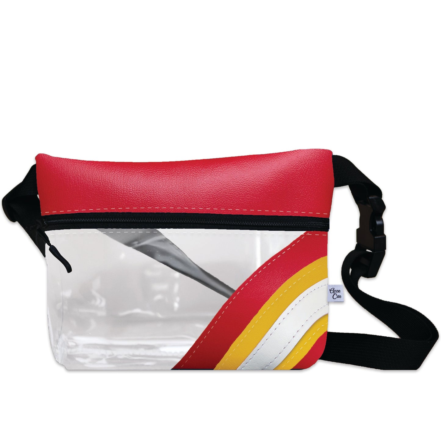 Collegiate Football Stadium Clear Stripe Game Day Fanny Pack