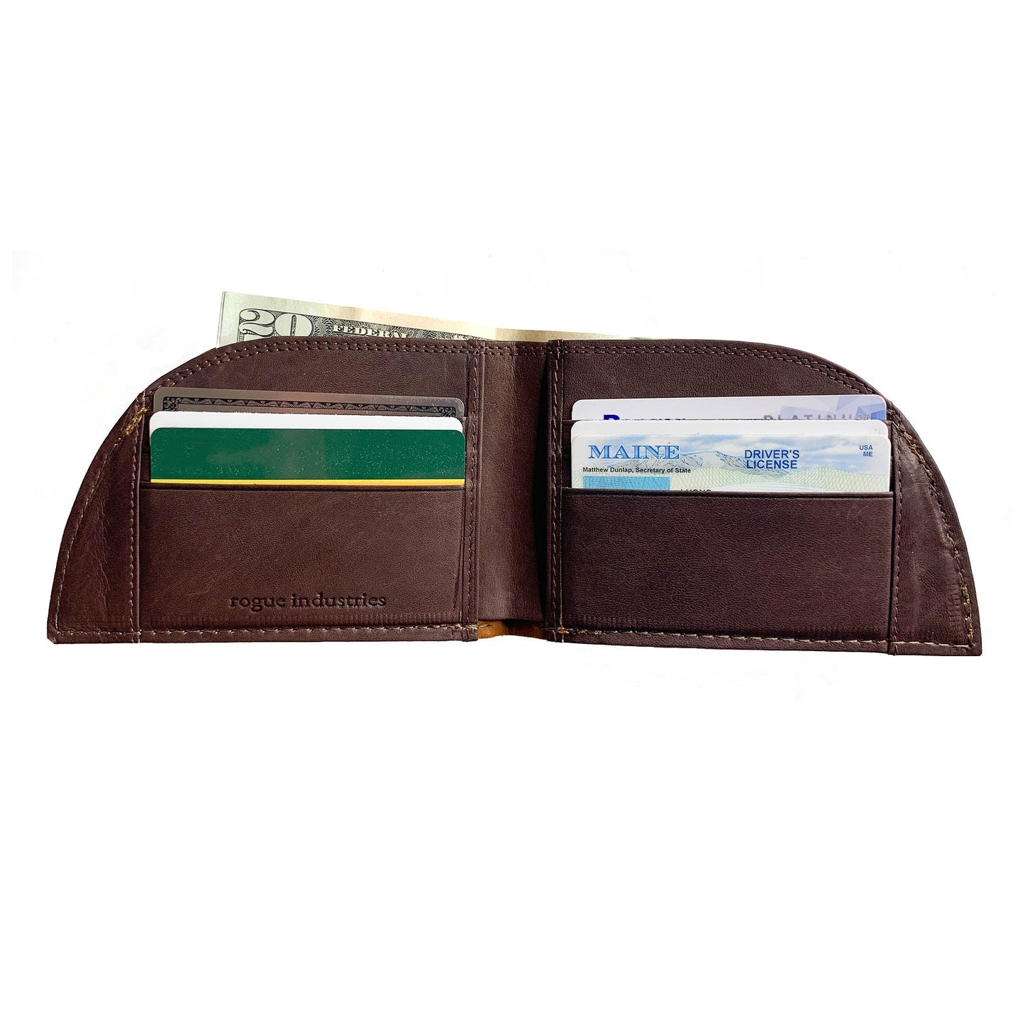 Rogue Front Pocket Wallet in Horween Bison