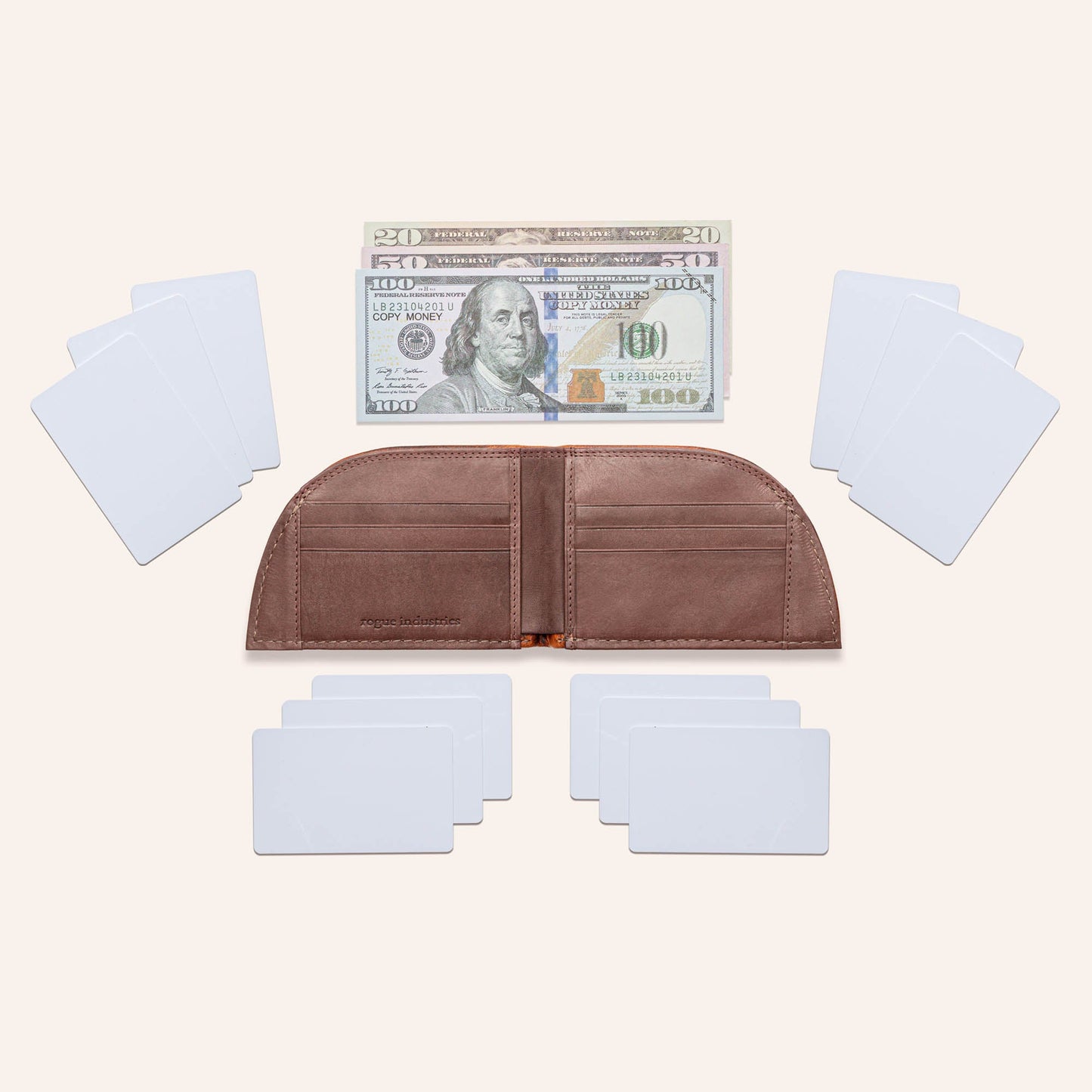 Rogue Front Pocket Wallet in Moose Leather