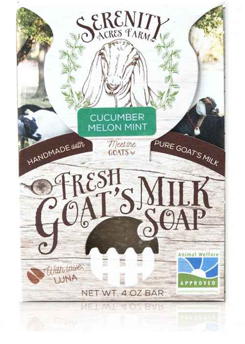 Cucumber Melon Mint Soap | Refreshing Goat Milk Soap from Serenity Acres Farm™