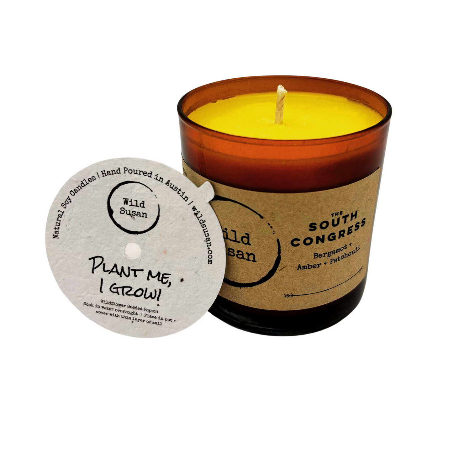 South Congress [Bergamot + Amber + Patchouli] Soy Candle