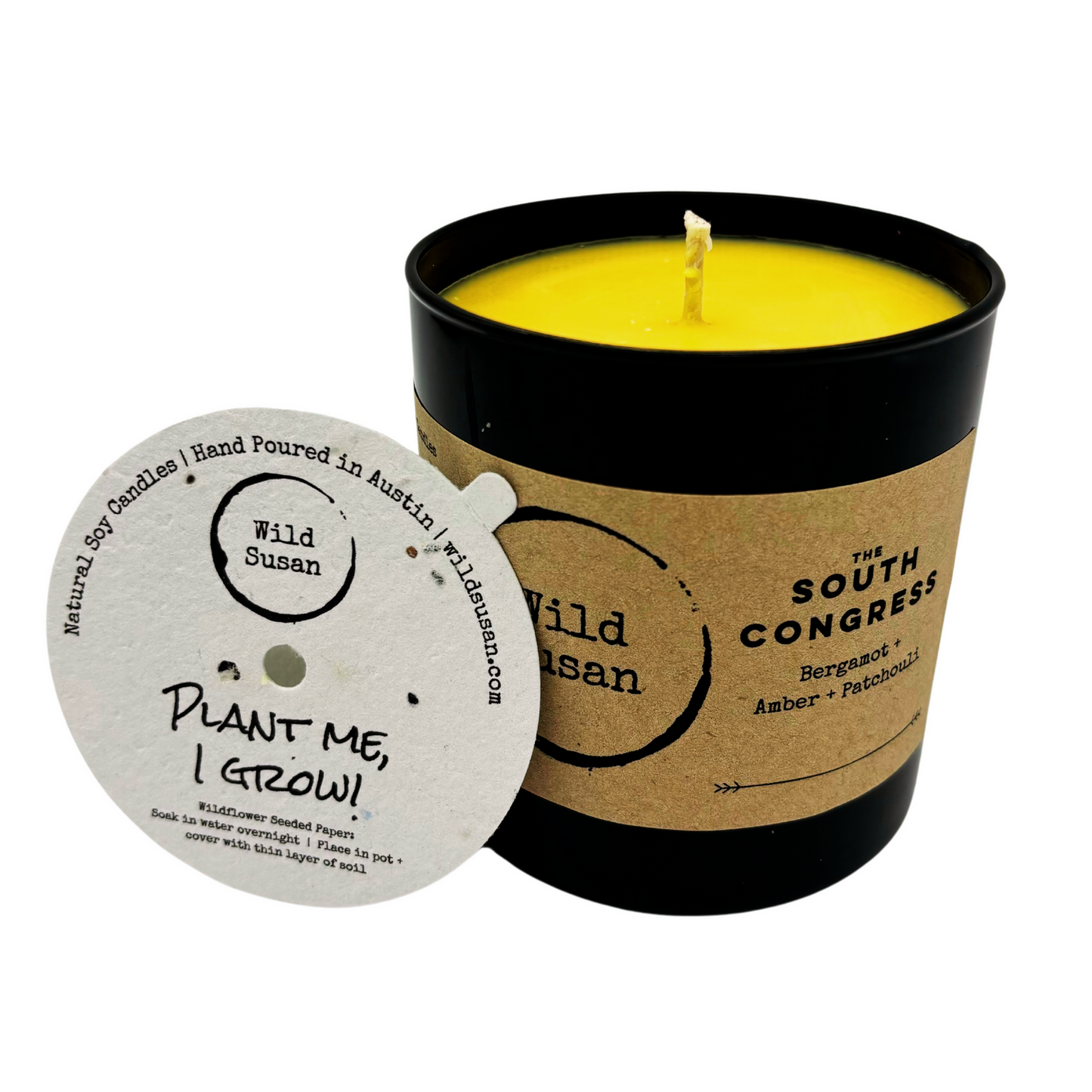 South Congress [Bergamot + Amber + Patchouli] Soy Candle