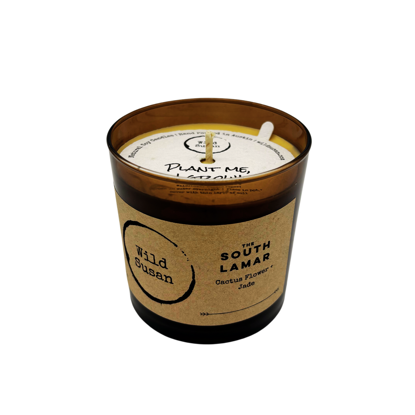 South Lamar [Cactus Flower + Jade] Soy Candle