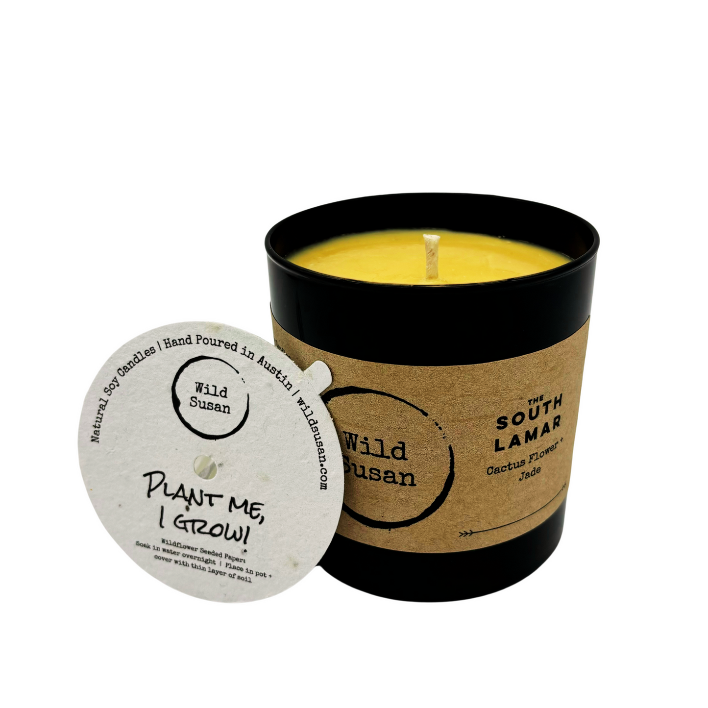 South Lamar [Cactus Flower + Jade] Soy Candle