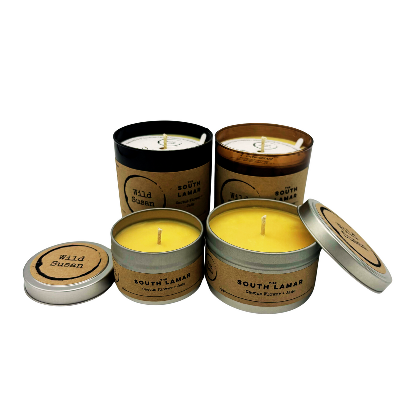 South Lamar [Cactus Flower + Jade] Soy Candle
