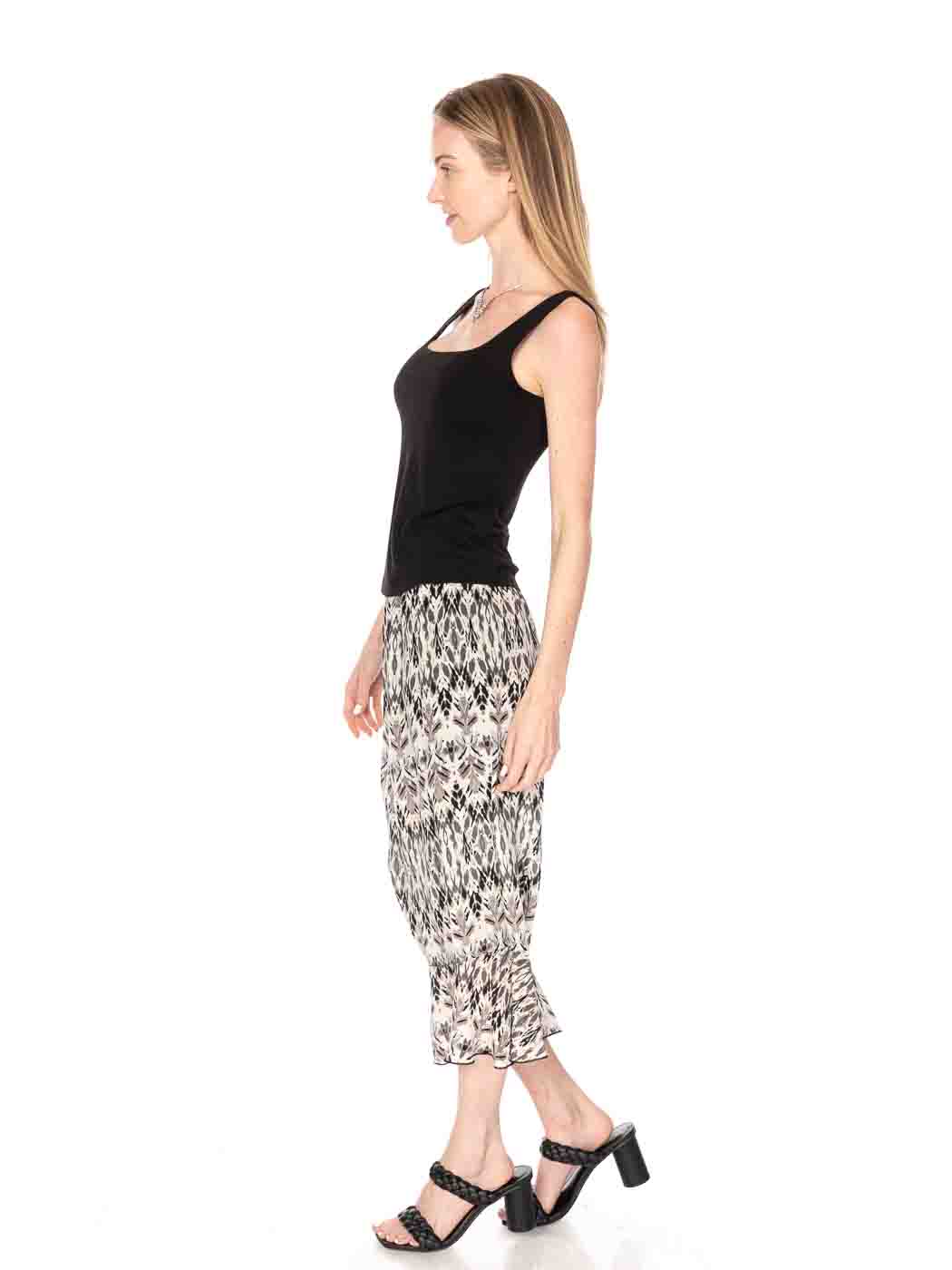 Tianello "Izakaya" Washable Silk "Tulip" Skirt