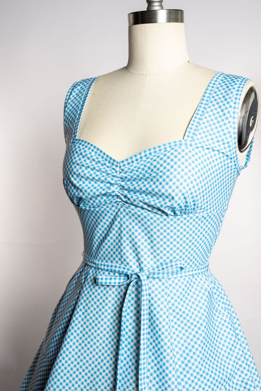 Sadie Dress - Little Sky Gingham *sale