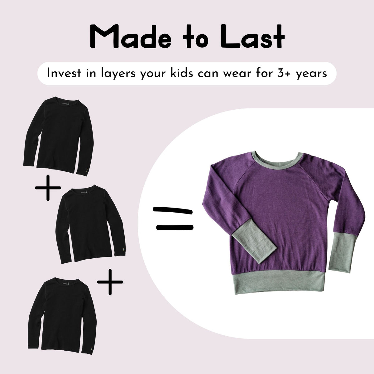 Kids Essential Merino Crew Top
