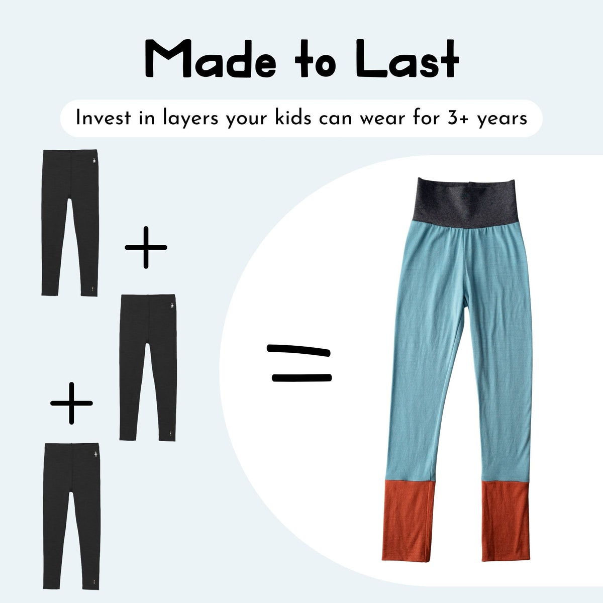 Kids Essential Merino Legging Pant