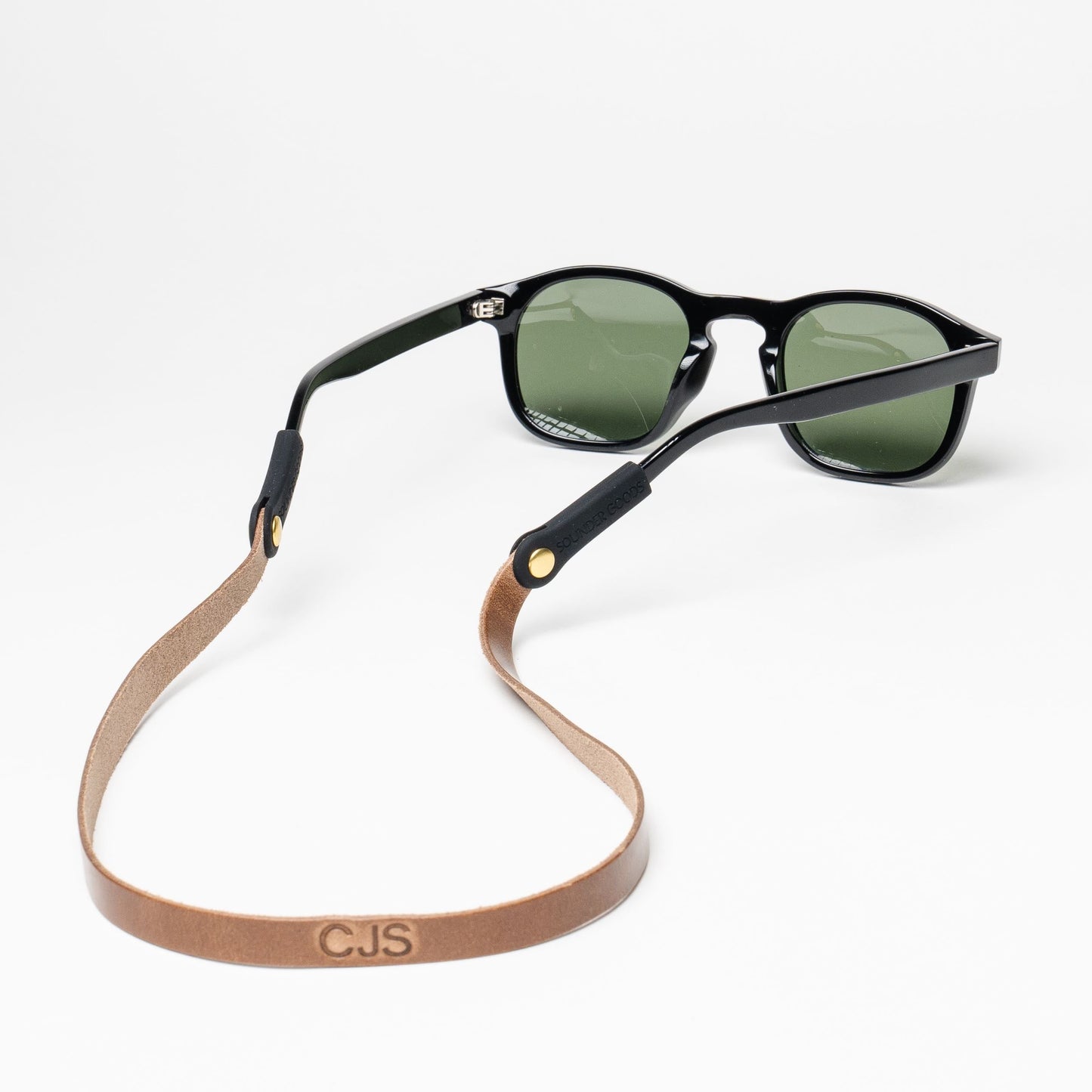 Slim Leather Sunglass Strap (Waxed Montauk)