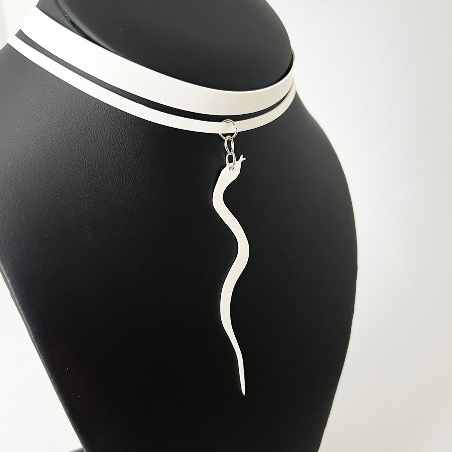Snake Charm Ribbon Choker