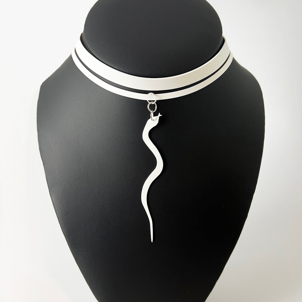 Snake Charm Ribbon Choker