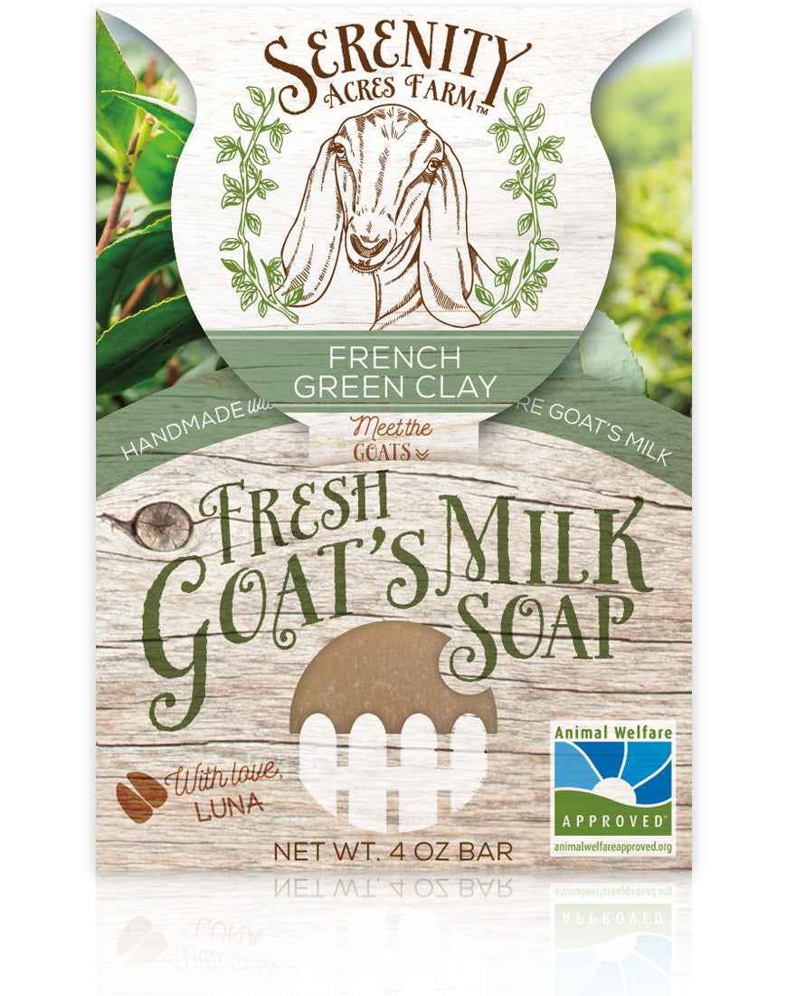 French Green Clay Soap with Goat Milk | Detox & Purify – Serenity Acres Farm™