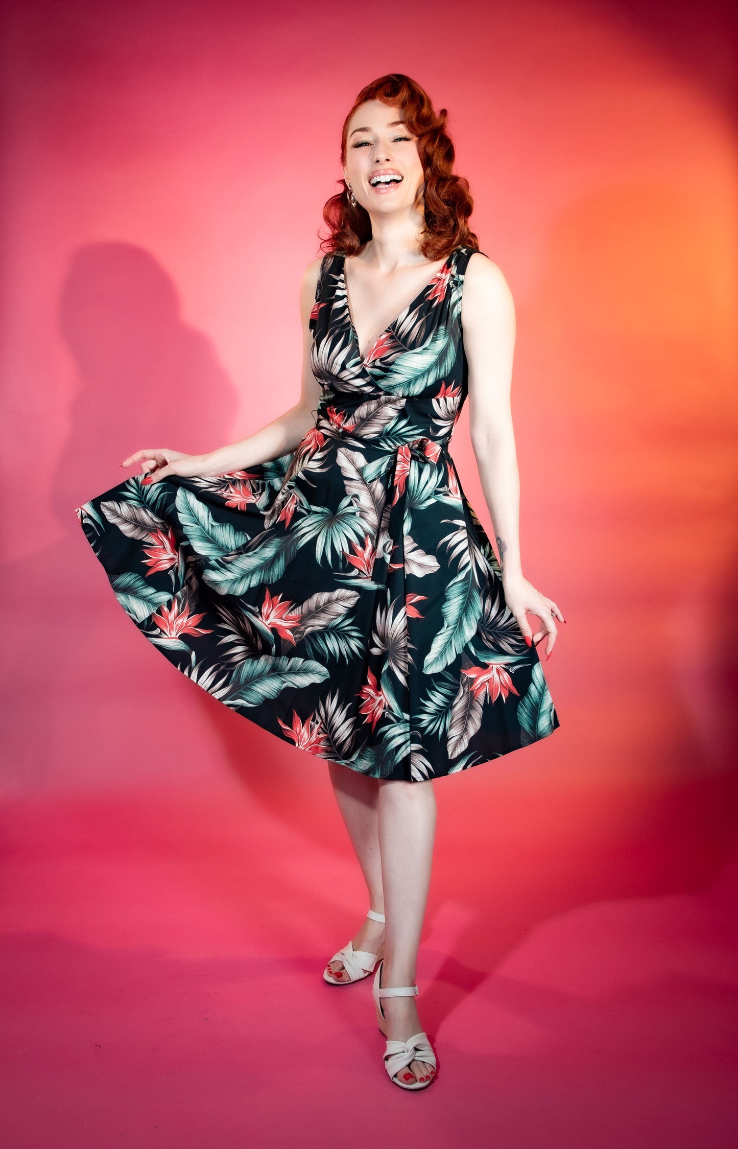 Marie Dress - Bird of Paradise, Black *sale