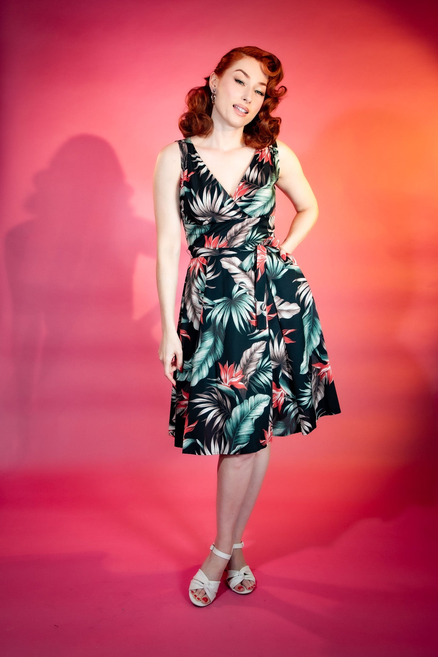Marie Dress - Bird of Paradise, Black *sale