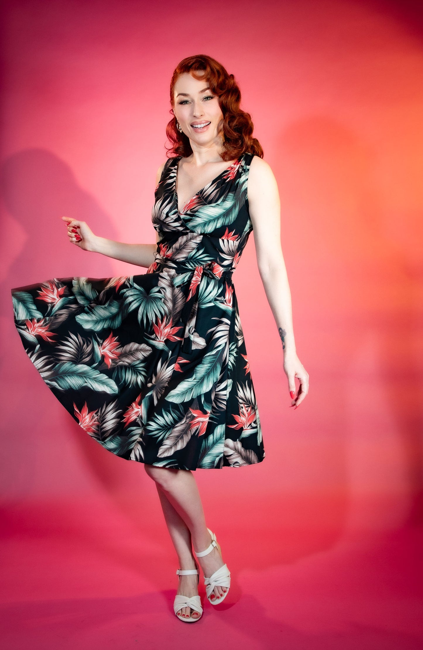 Marie Dress - Bird of Paradise, Black *sale
