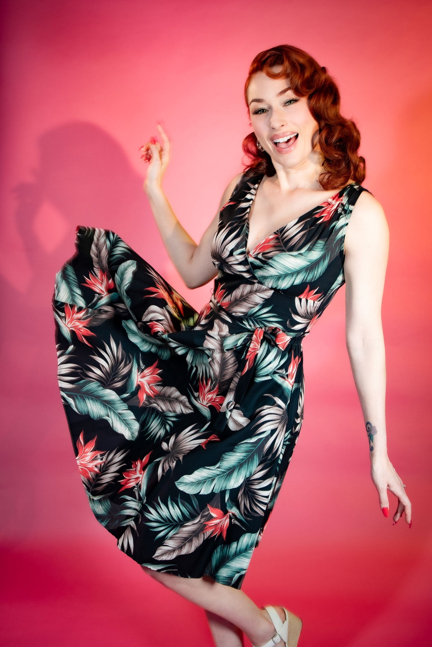 Marie Dress - Bird of Paradise, Black *sale